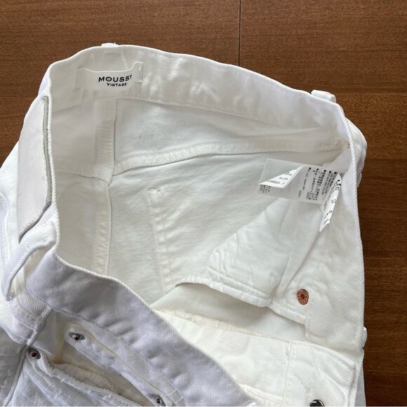 Moussy Vintage | Women’s Velma White Destroyed High-Waist Skinny Jeans Denim 27 - Picture 9 of 12